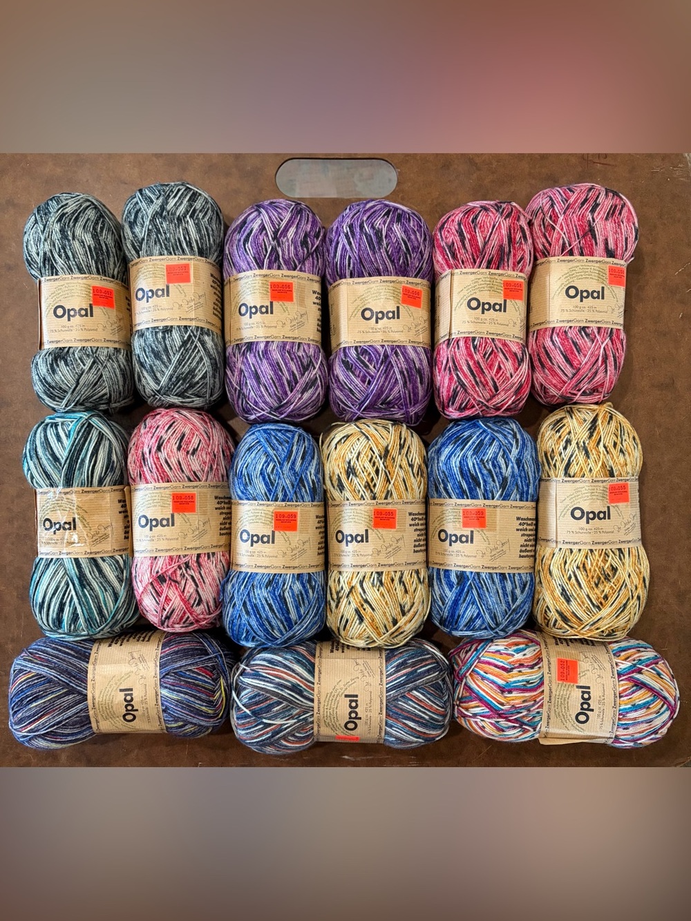 Opal- (old label) 24 skeins- Variegated Sock Yarn. 🧶 Made in Germany 🇩🇪